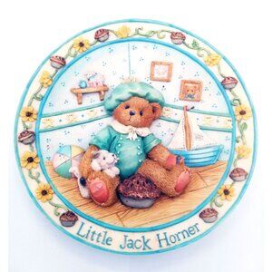 Plate Cherished Teddies Little Jack Horner Im Plum Happy Youre My Friend 6.25"